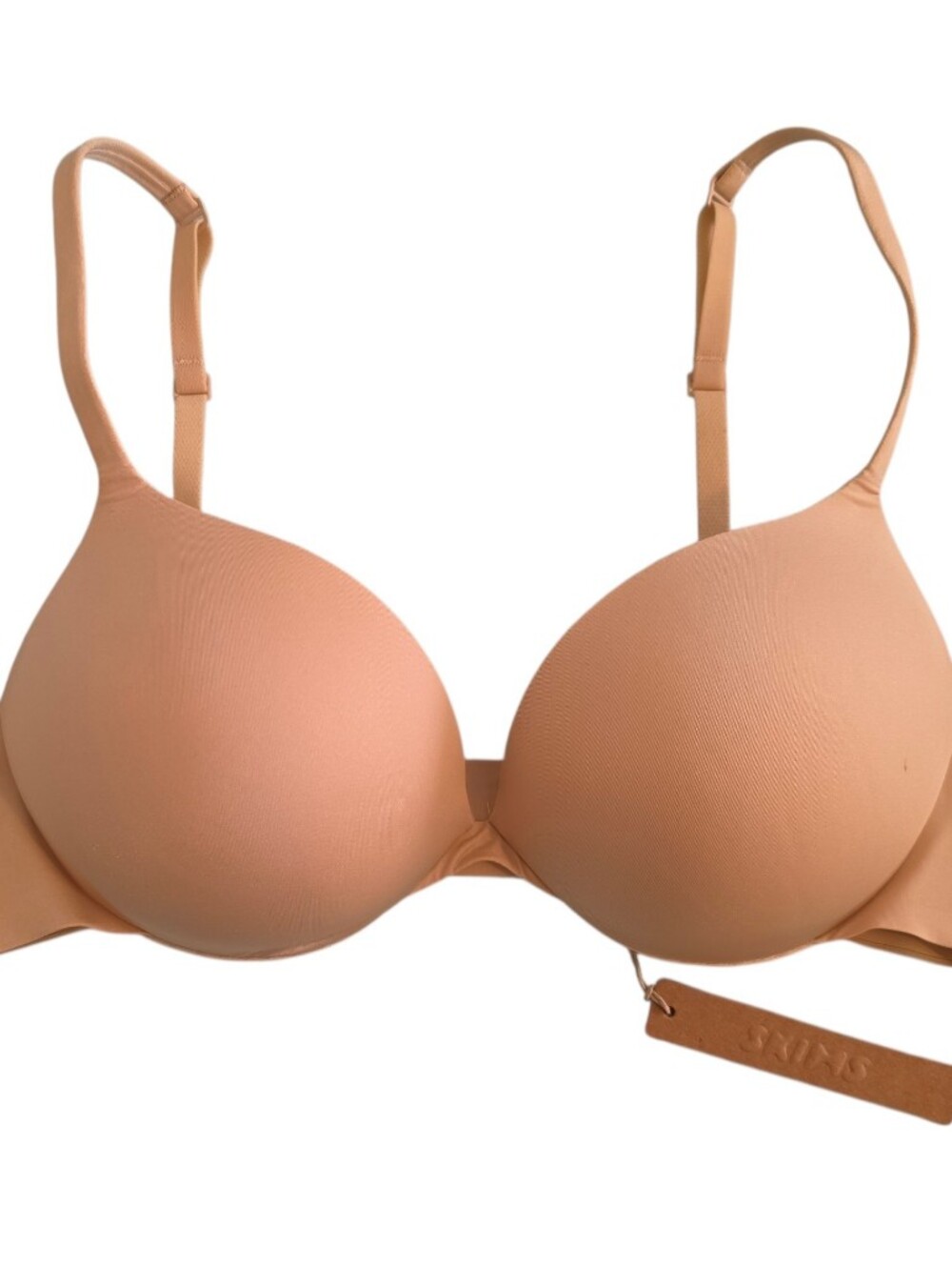 SKIMS Ultimate Push Up Plunge Bra Sand - Size 34C - NWT With Flaw